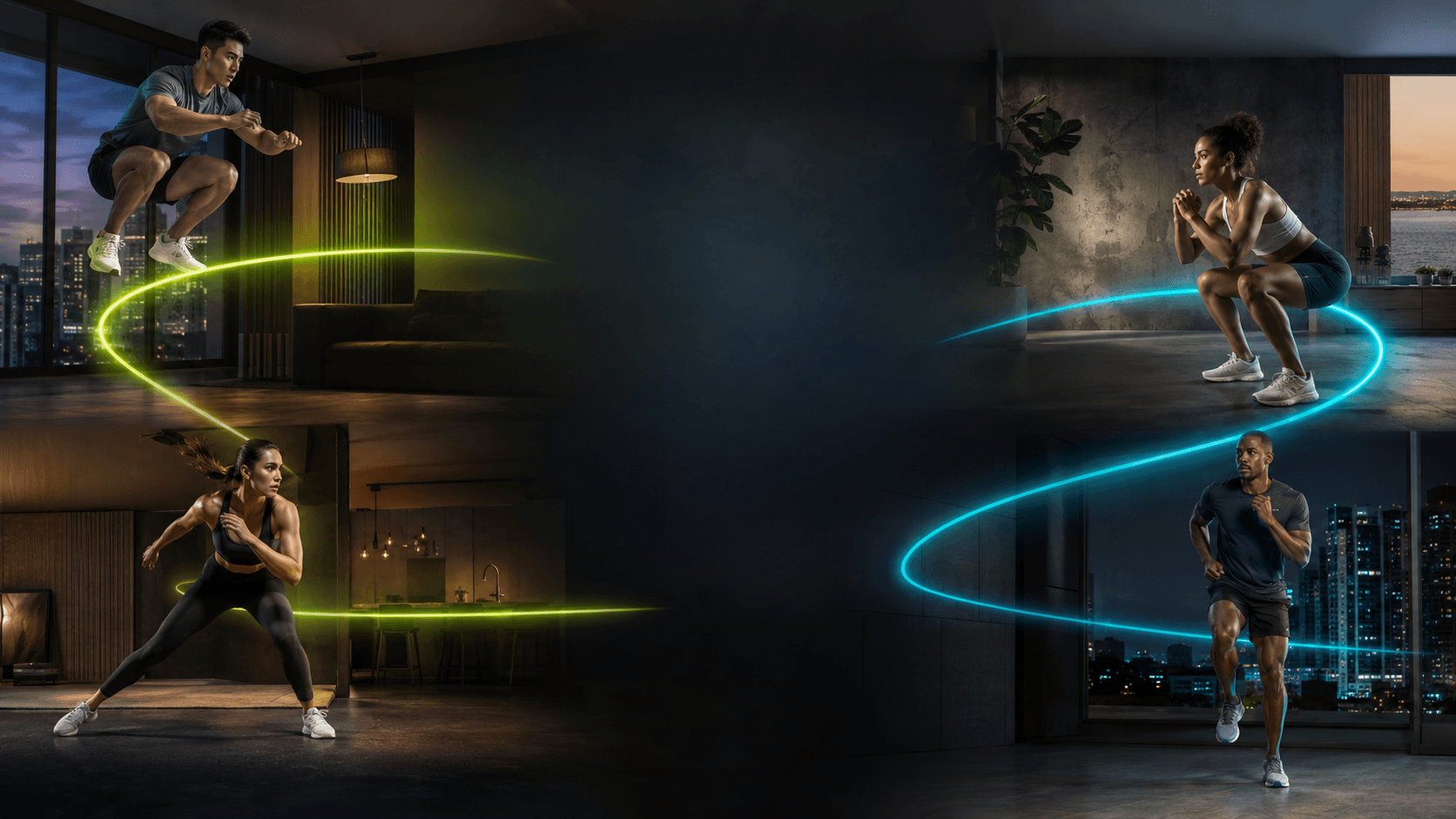 Athletes connected through a virtual running club